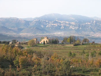 El Bergueda, the view north from near Gironella