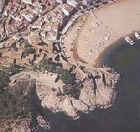 Tossa de Mar from air